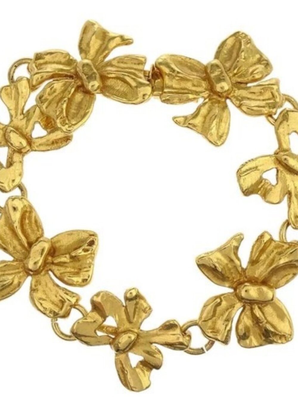 Yves Saint Laurent Gold Bracelet Bow Accessories 187659